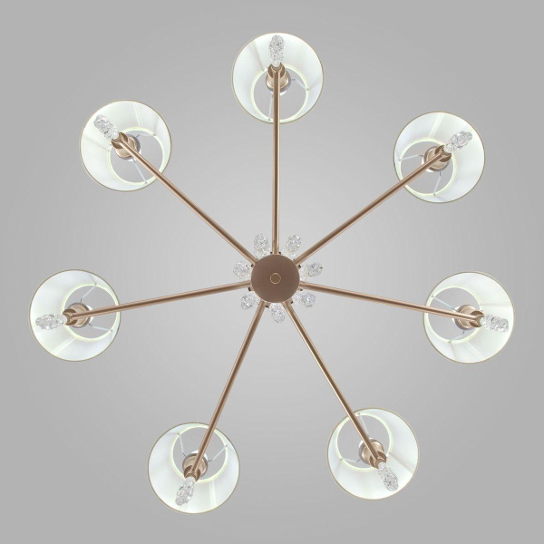 Подвесная люстра Eurosvet Charuel 60148/7 матовое золото