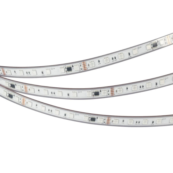 Светодиодная лента герметичная Arlight 14W/m 60LED/m 5060SMD разноцветный 5М DMX-PFS-B60-12mm 24V 039608
