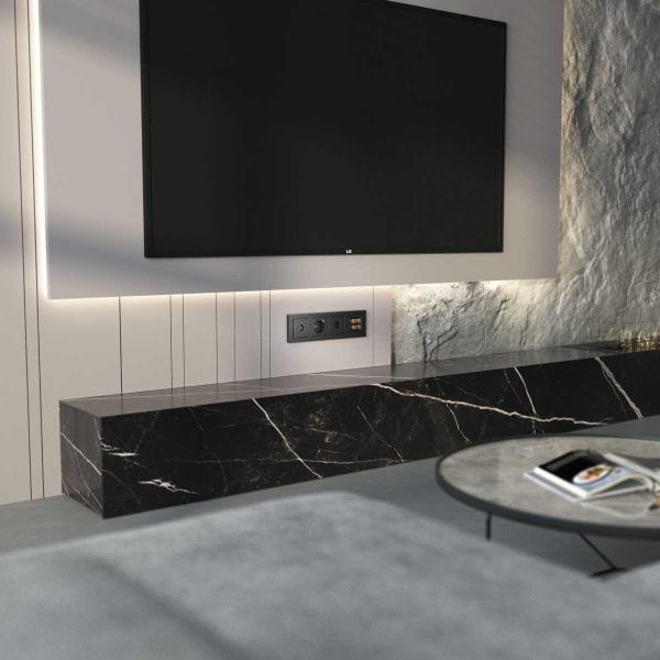 Лицевая панель Werkel Hammer для RJ-11 черный W1292008 4690389163203