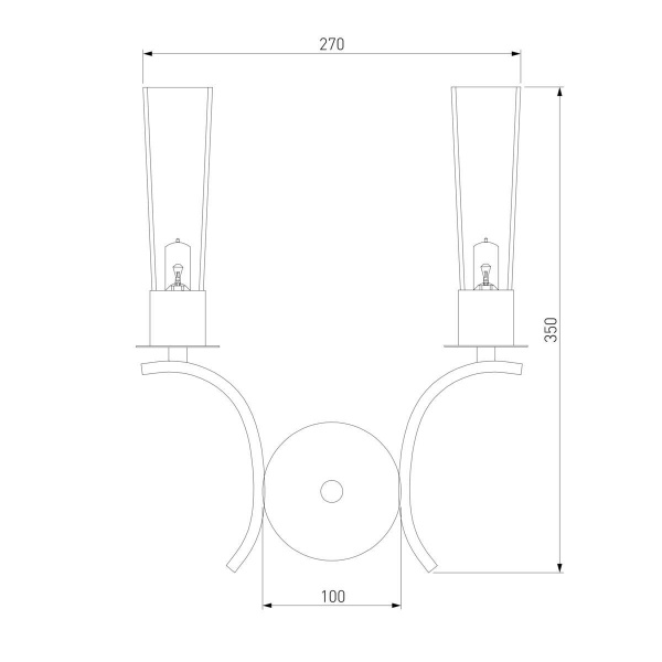 Бра Eurosvet Rosher 60141/2 хром
