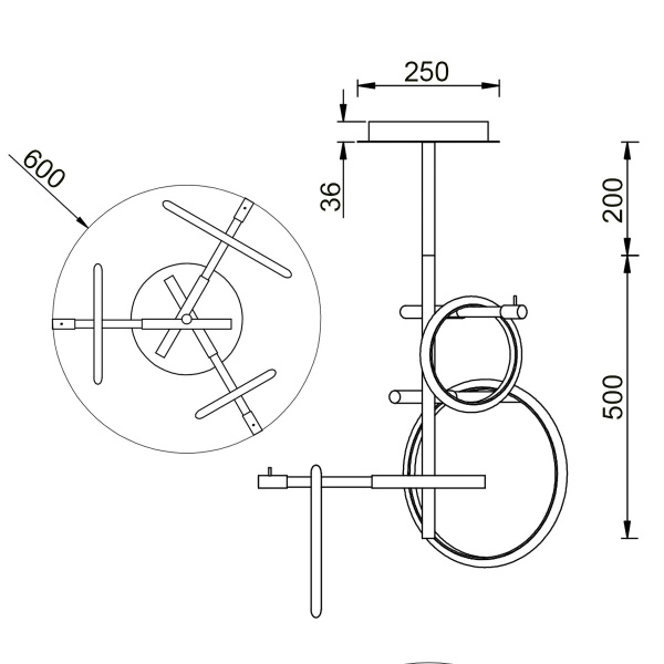 Потолочный светильник Vele Luce Bellezza VL7262L03