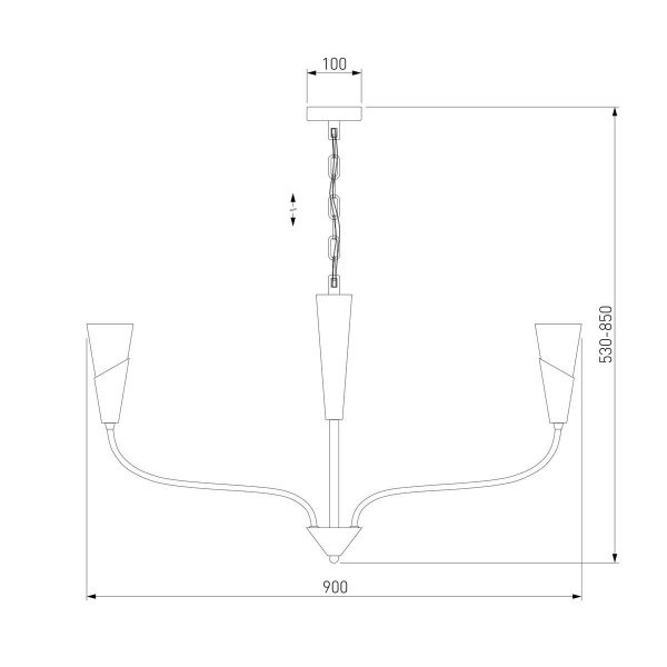 Подвесная люстра Eurosvet Rhyton 60167/8 никель Smart