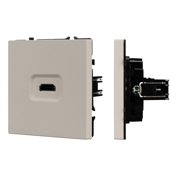 Механизм HDMI розетки SCT-NOBE-MHD1-SFPL-CA Arlight 061842
