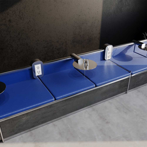 Рамка пластиковая Voltum S70 на 3 поста, (белый глянцевый) VLS100301