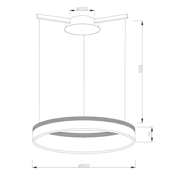 V1723-PL Подвесной светодиодный светильник Moderli Via V1723-PL