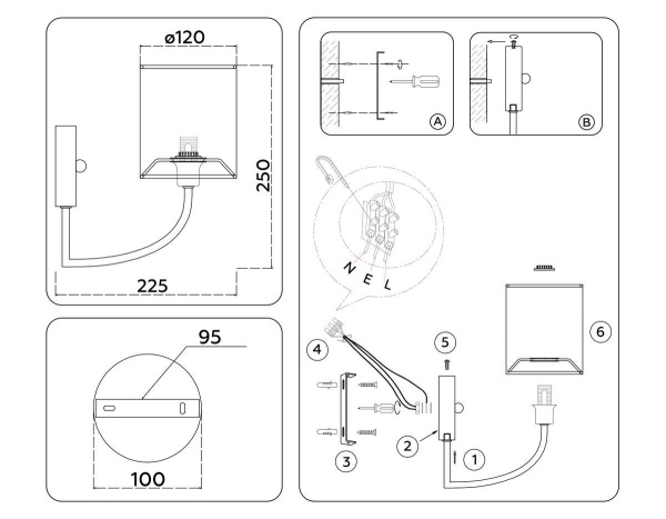 Бра Ambrella Light High Light Classic LH71275