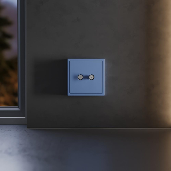 Накладка для розетки телевизионной оконечной TV+SAT, S70 (деним) Voltum VLS001615