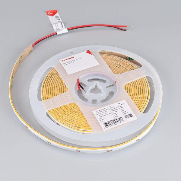 Светодиодная лента Arlight 6W/m 480Led/m CSP дневной белый 5M COB-S-X480-8mm 24V Day4000 046902