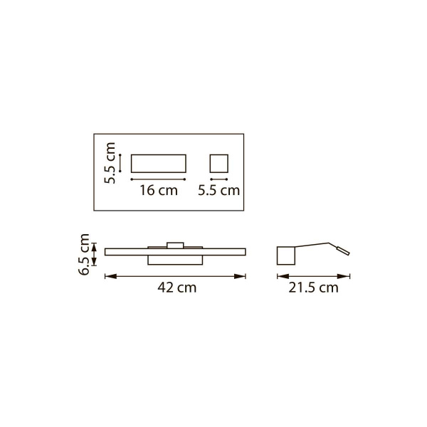Бра/подсветка для картин (зеркал) Muro Spec Lightstar 808687-4