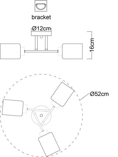 A1547PL-3BK Люстра Arte Lamp CHICAGO A1547PL-3BK