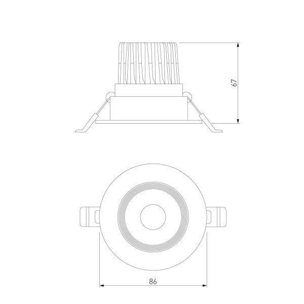 Встраиваемый светодиодный светильник Elektrostandard Even 25094/LED a065459