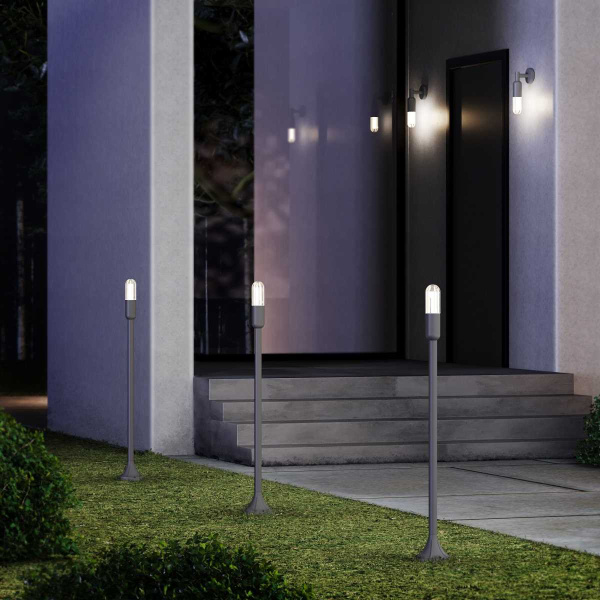 Садово-парковый светодиодный светильник Elektrostandard Isida 35165/F серый a063450