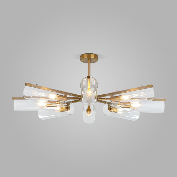 Потолочная люстра Eurosvet Trompeta 70144/8 латунь