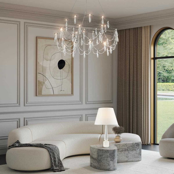 Подвесная светодиодная люстра Modelux Premium ML.5603.800P СН