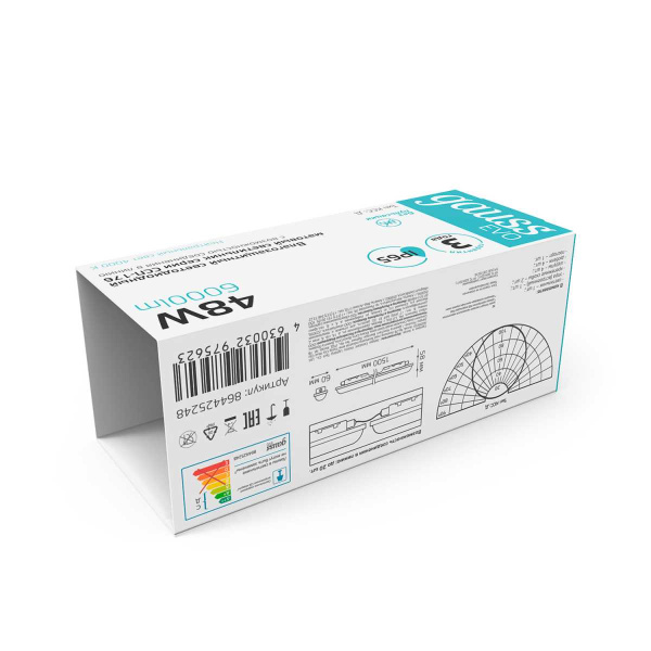 Настенно-потолочный светодиодный светильник Gauss ССП-176 Evo 864425248