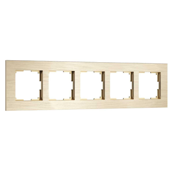 Рамка Werkel AluMax на 5 постов шампань W0053511 4690389214363