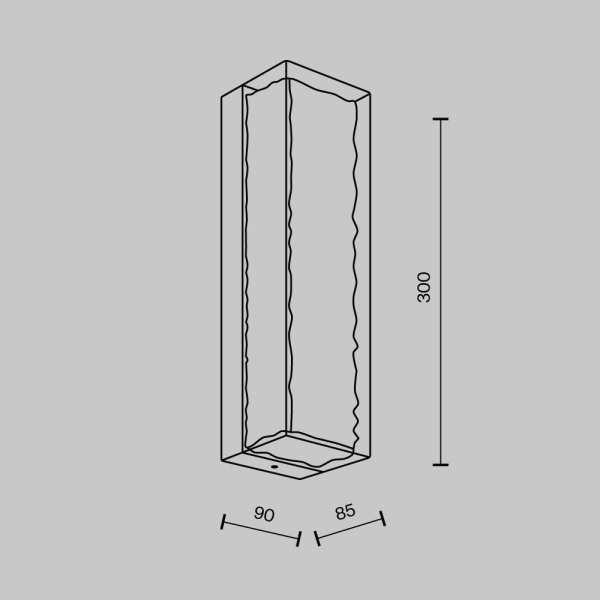 Настенный светодиодный светильник Modelux Modestyle MS.9020.300 CR