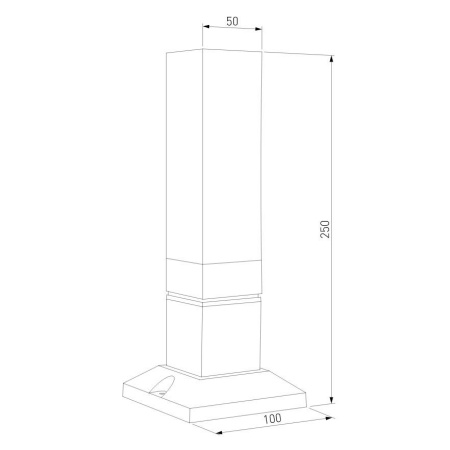 Уличный светодиодный светильник Elektrostandard 1536 Techno Led чёрный a052858