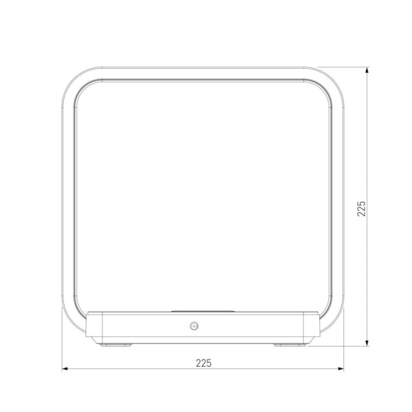 80502/1 коричневый Светодиодная настольная лампа с беспроводной зарядкой QI