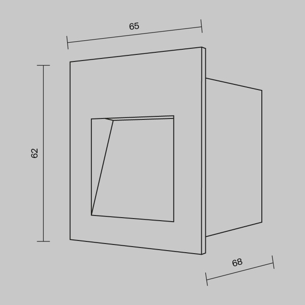 Уличный светодиодный светильник Maytoni Arca O038-L3B