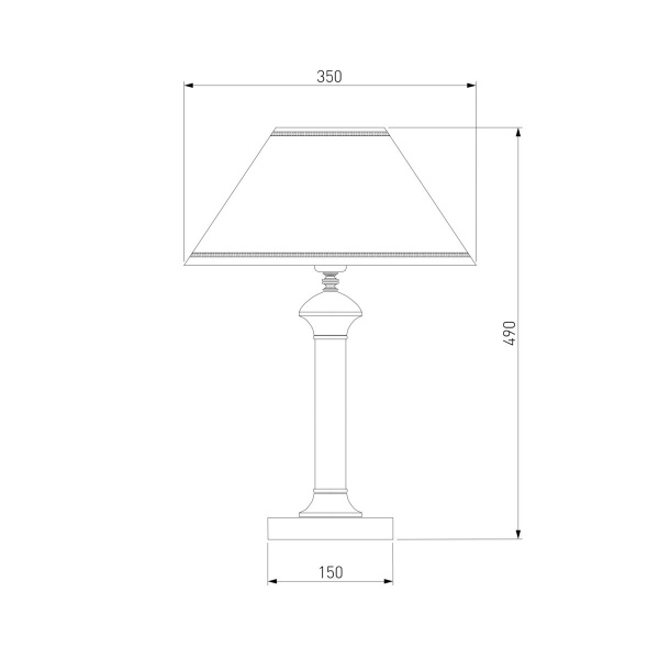 Настольная лампа Eurosvet 60019/1 венге