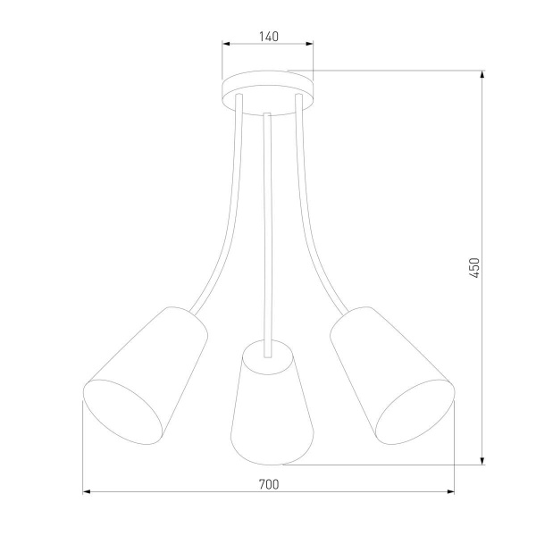 Потолочный светильник TK Lighting 2106 Wire Colour