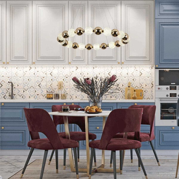 Подвесная светодиодная люстра Modelux Modestyle MS.8012.800 GD