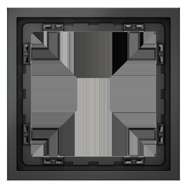 Рамка пластиковая Voltum S70 на 1 пост, (графит) VLS100107