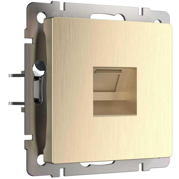 Розетка Ethernet RJ-45 Werkel шампань рифленый W1181010 4690389160608