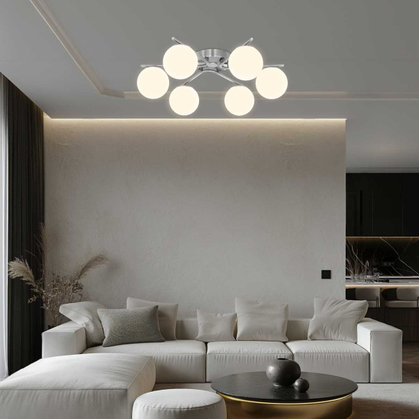 Потолочная люстра Citilux Адам Смарт Хром CL228A161