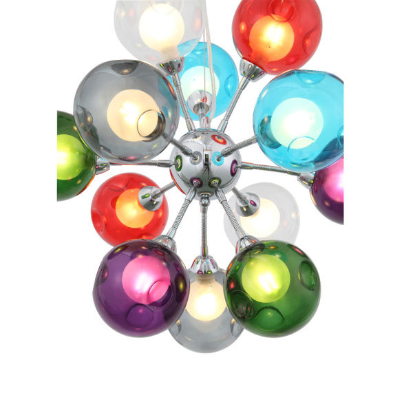 SL431.153.12 Люстра подвесная ST-Luce Хром/Разноцветный, Белый G9 12*40W