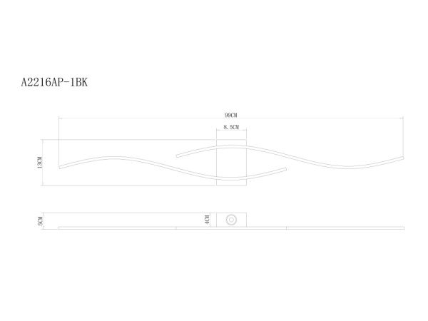 A2216AP-1BK Настенный светильник Arte Lamp A2216AP-1BK