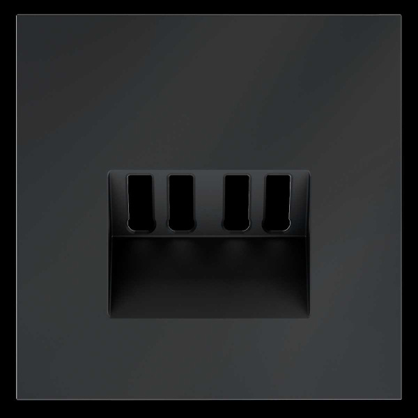 Накладка для розетки акустической 4-местной , S70 (графит) Voltum VLS001507