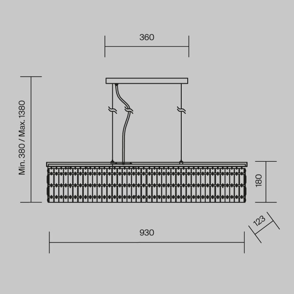 Подвесная люстра Maytoni Dune DIA005PL-06CH