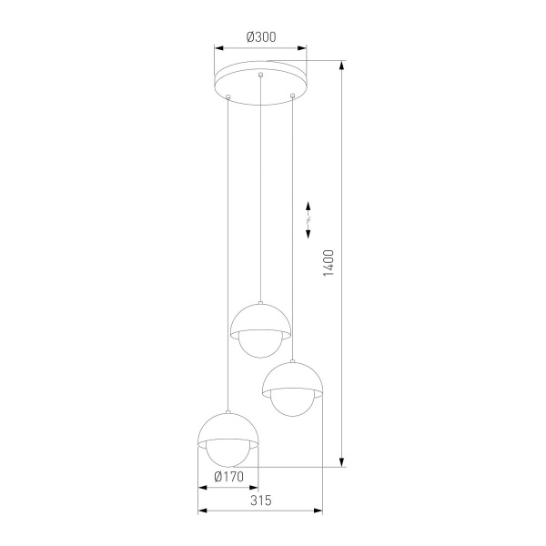 Подвесная люстра TK Lighting 10206 Bono