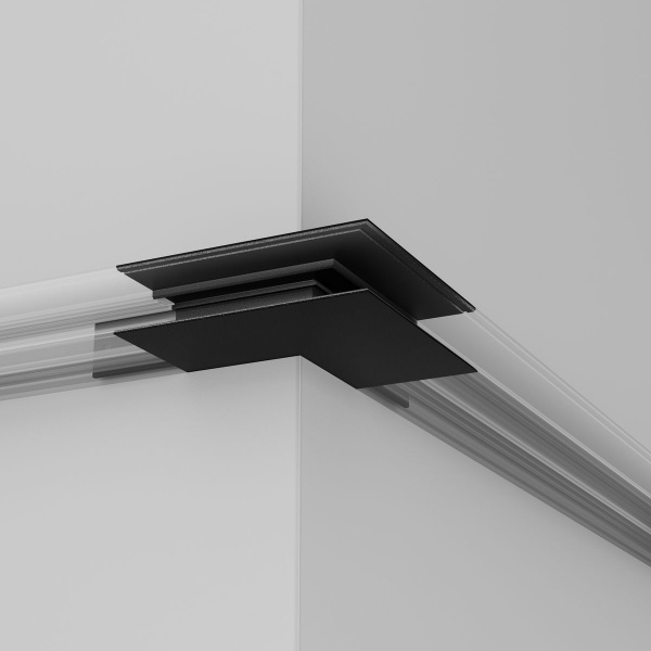 Коннектор L-образный Maytoni Technical Exility Busbur TRA034OCL-41B