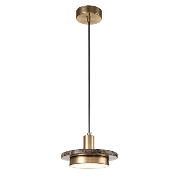 Подвесной светильник Escada 10260/1 LED*12W Brass/Brown marble