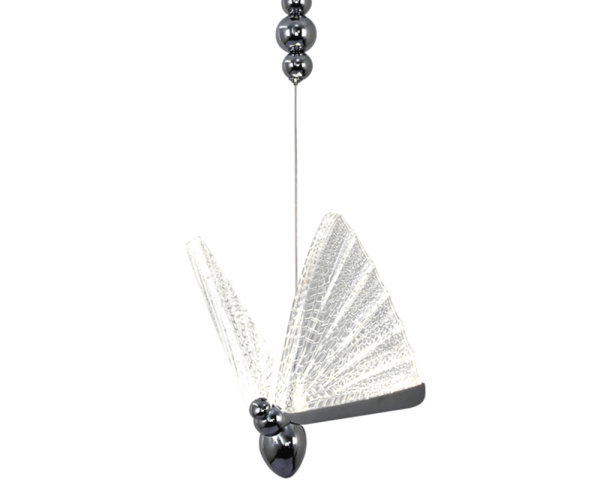 08444-1B,02 Подвес Баттерфляй хром w22*16 h200 (высота корпуса светильника h24) Led 8W (4000K)