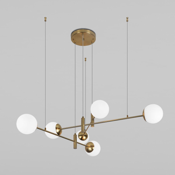 Подвесная люстра Eurosvet Planet 70146/6 латунь Smart