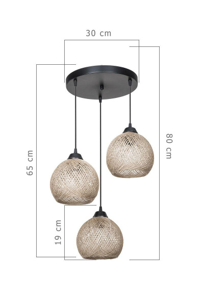 Подвесная люстра Toplight Lizbeth TL1612R-03BG