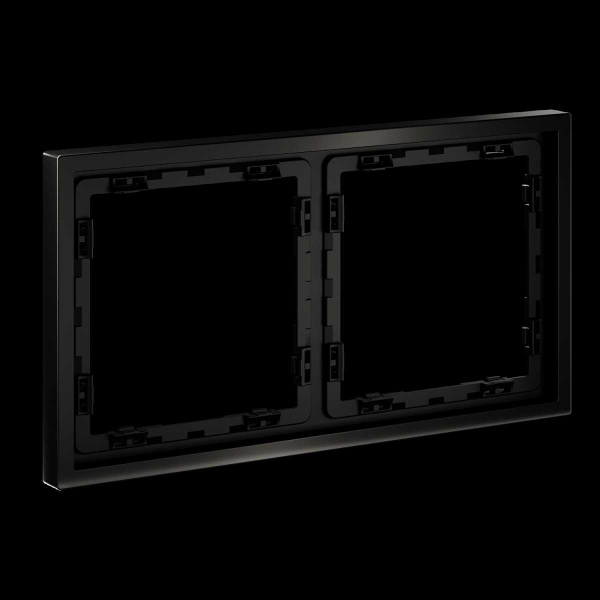 Рамка металлическая на 2 поста, S70 Metal (антрацит) Voltum VLSM120212