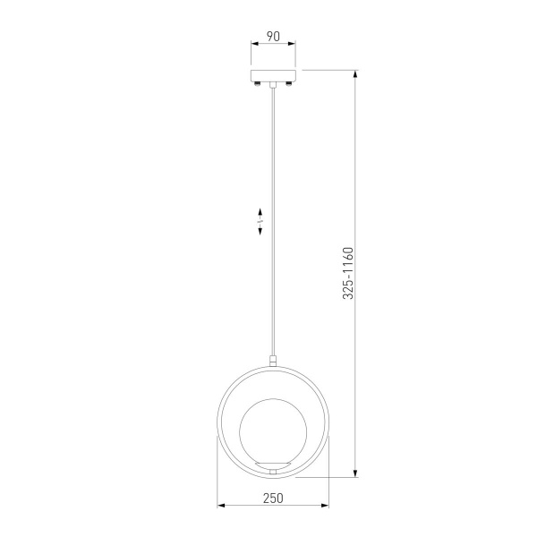 Подвесной светильник Eurosvet Ringo 50089/1 золото